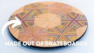 LAZY SUSAN MADE OUT OF SKATEBOARDS!