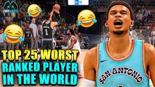 Wemby against Top 25 WORST Ranked Player in Online NBA 2K25!