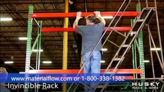 Husky Invincible Teardrop Pallet Rack Installation