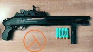 20 Gauge pump action shotgun blaster shell ejecting with Half-Life SFX.