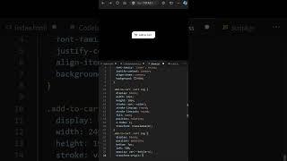 Day 013 - Micro Css 'Add to cart' button animation  #coding #webdevelopment #frontenddesign #css