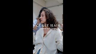 Soft Layers on  Natural Curly Hair  (Hair Transformation) #shorts