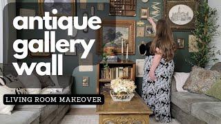 ANTIQUE GALLERY WALL | LIVING ROOM MAKEOVER | LUE BONA ️