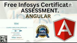 Angular Assessment Solution of  'Infosys Springboard' (with % accuracy); Free Infosys Certificate.