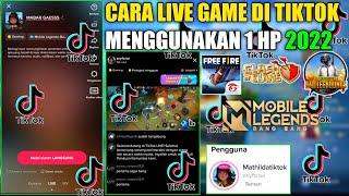 TUTORIAL LIVE GAME DI TIKTOK MENGGUNAKAN 1 HP TERBARU 2022