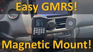 Super Easy GMRS Radio Install: Nagoya UT-72G Magnet Antenna & BTECH 20V2 Radio