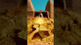 AI Generated Art:  GIANT Golden Pharaoh Awakens!  Ancient Egyptian Tomb Discovery!| Wan2.1 T2V-1.3B