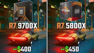 RYZEN 7 9700X vs RYZEN 7 5800X | Test in 6 Games