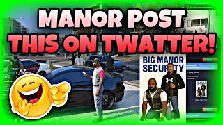 Manor Post THIS On Twatter After Smoking Besties | NoPixel GTA RP | NoPixel Clips