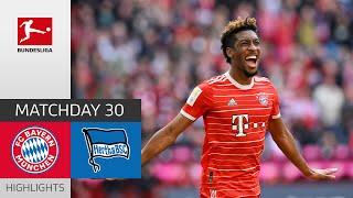 Bayern Back On Top! | Bayern München - Hertha BSC 2-0 | Highlights | Matchday 30 – Bundesliga 22/23