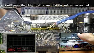 Repairing HP-Compaq CQ56 Laptop - No Video Signal - BGA Reballing