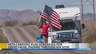 Veterans run across US carrying American flag to set world record