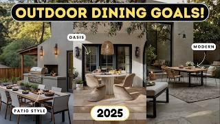 2025 Outdoor Dining Table Trends | Round, Extendable & Patio Dining Sets You’ll Love!