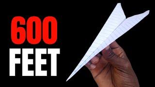 WORLD RECORD Paper Airplane! How to Make the BEST Paper Airplane For Flight