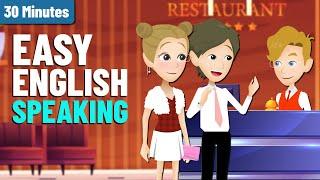 Daily Conversation to Practice English Speaking EASILY | At the Restaurant | English for Beginners