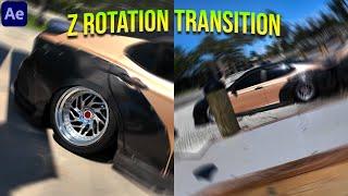 Z Rotation Transition Effect in After Effects