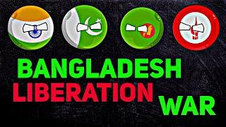 [BANGLADESH LIBERATION] In Nutshell || [INDO-PAK WAR] #shorts #countryballs #geography #mapping