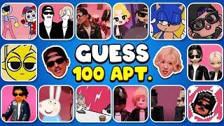 Guess 100 APT. Songs & Variants by Their Voice ~ ROSÉ & Bruno Mars APT Song Covers  ULTIMATE QUIZ