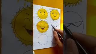 Sun Smiley's easy drawing #art #shorts #trending #viral #easydrawing #creative