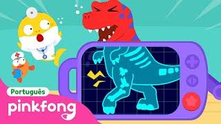 Osso de Dinosauro Está Quebrado! |Brincando no Hospital|Pinkfong,Bebê Tubarão!Canções para Crianças