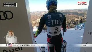 Mikaela Shiffrin  - Killington giant slalom, Nov 25, 2023, 1st run #weareskiing #sheskis @atomic