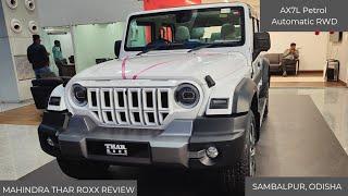 Mahindra Thar ROXX 5 Door 2024 Review | AX7L Petrol Automatic RWD | Top end model | White Colour