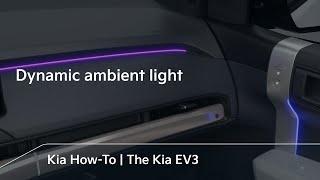 Dynamic ambient light | The Kia EV3