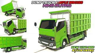 MEMBUAT MINIATUR TRUK HINO DUTRO DUMP TRUCK HEREX || SIMPLE MBOISS 