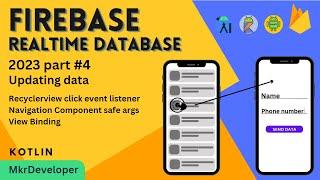 How to Update data in the Firebase Realtime database. Android studio Kotlin.