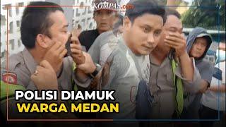 Viral Polisi Diamuk Warga di Medan Usai Diduga Meminta Uang ke Pengendara