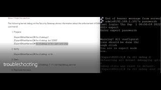 Must Watch: Check Point Firewall Troubleshooting Lab SAM Rule!
