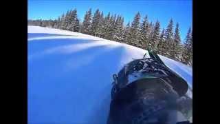 Snowmobiling Carving!