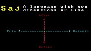 Saj: A Conlang with Two Dimensions of Time | Submission for the CCC3