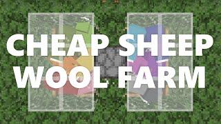 Minecraft Elegance: Cheap Sheep Wool Farm (Java 1.16.4+)