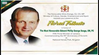 Floral Tribute in honour of The Most Honourable Edward Phillip George Seaga ON,PC