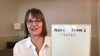 How to Pronounce Theirs and There's (Free American Accent Training from SpeechModification.com)