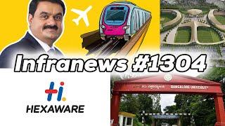 Mumbai's AIRPORT TO AIRPORT METRO LINE Goes Fastrack Because of Adani , Hexaware in GIFT City,