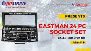 EASTMAN SOCKET SET 24 PCS 1/2 Inches E624R1 #eastman