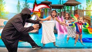 O ESTRANHO FEZ UMA ARMADILHA PARA A LAURINHA E HELENA NA PISCINA *Escapamos por pouco!