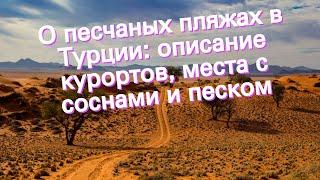 О песчаных пляжах в Турции: описание курортов, места с соснами и песком