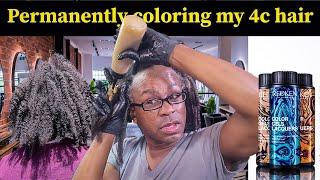 Permanently coloring my 4c hair