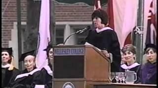 Nora Ephron speaking at Wellesley College Commencement 1996