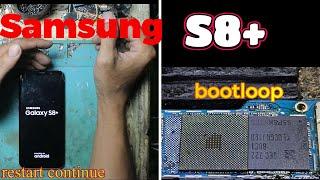 SAMSUNG S8 PLUS hang logo retart bootloop crash terselesaikan