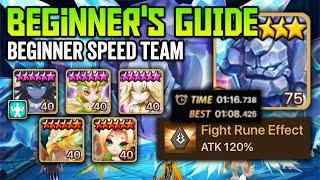 1:00 Giant ABYSS HARD Beginner Speed Team! 1 Week Sky Fever - Summoners War