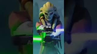 Kit Fisto vs Cal and Maul vs Ahsoka collab with @arayan_skywalker8888  #shorts #starwars