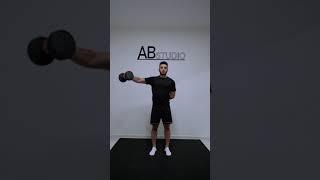 Alzate laterali busto dritto unilaterali | Dumbells unilateral Raises