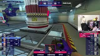 fl0m Reacts to Broky Ace Clutch #blastpremier #csgo #ropz #twistzz #karrigan #faze #fl0m