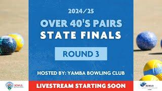  𝐋𝐈𝐕𝐄 | Over 40s Pairs State Finals - Round 3