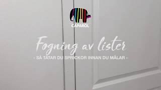 Så tätar du sprickor innan du målar - Målningsråd från Caparol färg