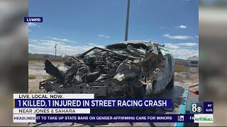 Man dies in crash after Dodge, Maserati race on Las Vegas street early Monday, police say